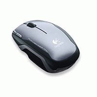 Logitech V400 Laser Cordless Mouse for Notebooks- Orange